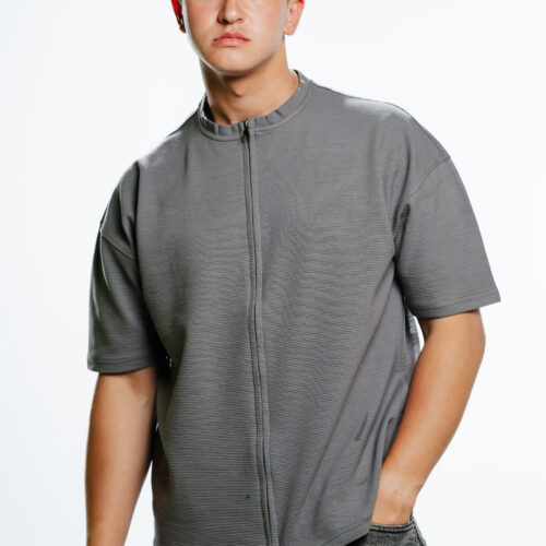 تيشيرت رجالي - رمادي غامق, (2X-Large)