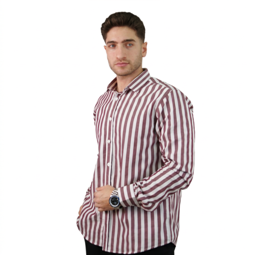 قميص رجالي مقلم عريض