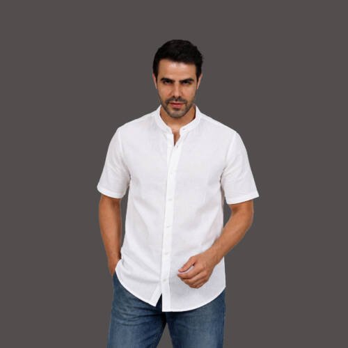 Men’s Plain Short-Sleeve Shirt